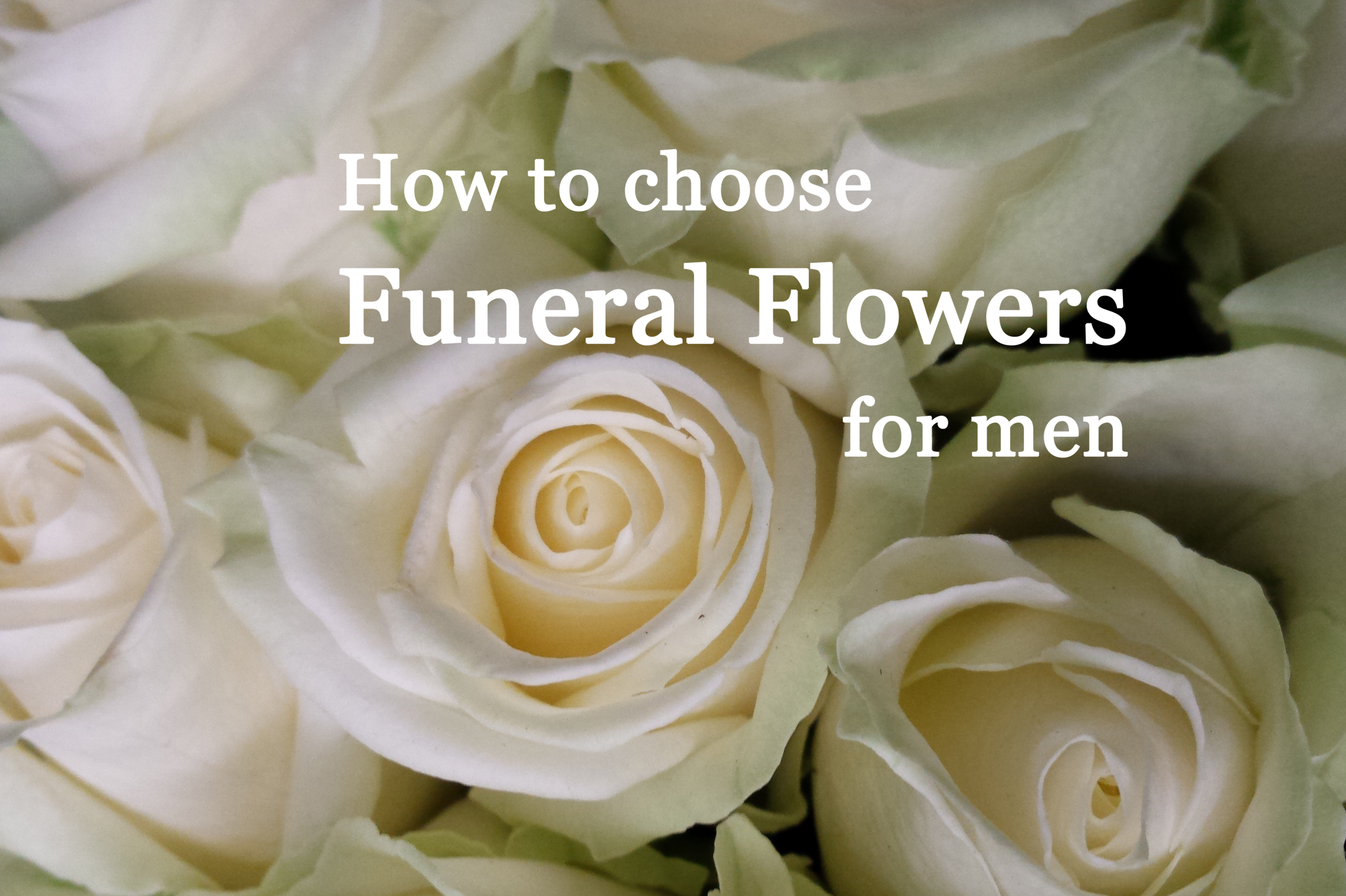 Flowers for online men's funeral